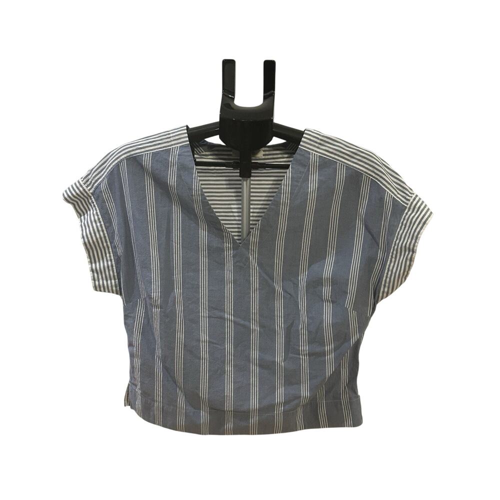 Madewell Blue/White Striped Blouse size S